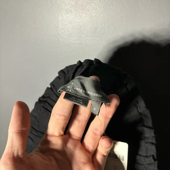 Anthropologie Smocked Wide Leg Embroidered Pants Womens Size Medium. - Picture 4 of 5